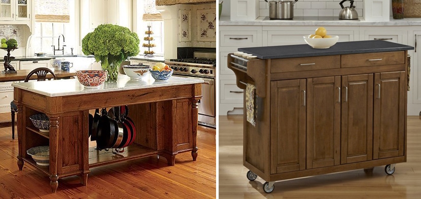 kitchen island on wheels