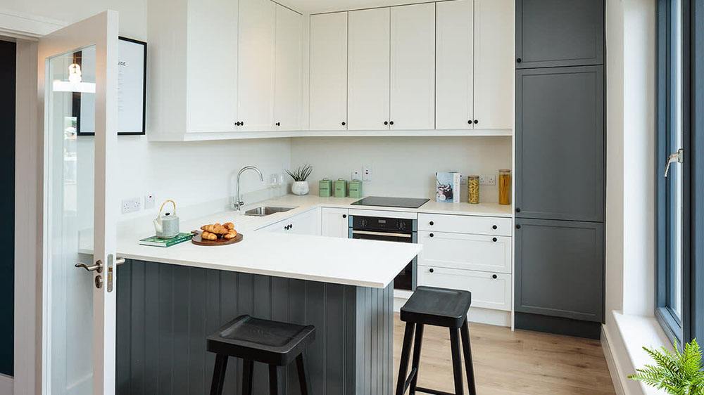 Shaker Style Kitchens with Solid Surface Countertops